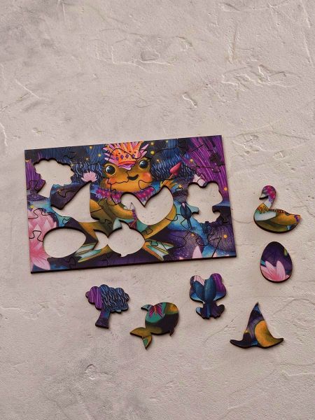 Деревянный пазл "Царевна лягушка" Mr. Puzz Деревянный пазл "Царевна лягушка" Mr. Puzz