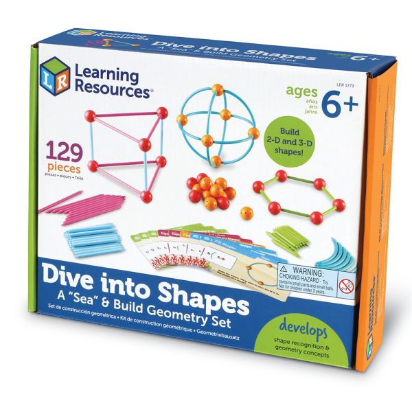 Обучающий набор Погружение в геометрию с карточками Learning Resources
