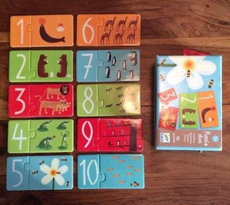 Пазл - дуо Цифры Djeco