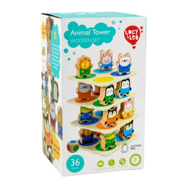 Деревянная игрушка Звериная башня Lucy&Leo Деревянная игрушка Звериная башня Lucy&Leo
