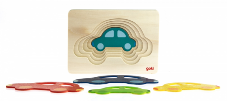 Многослойный пазл Машинки Goki