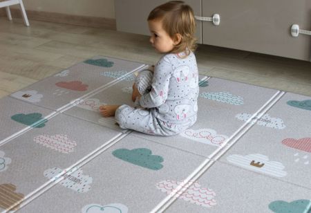 Коврик детский складной Parklon Sillky Portable Облачка 200x140x1 см