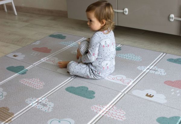 Коврик детский складной Parklon Sillky Portable Облачка 200x140x1 см