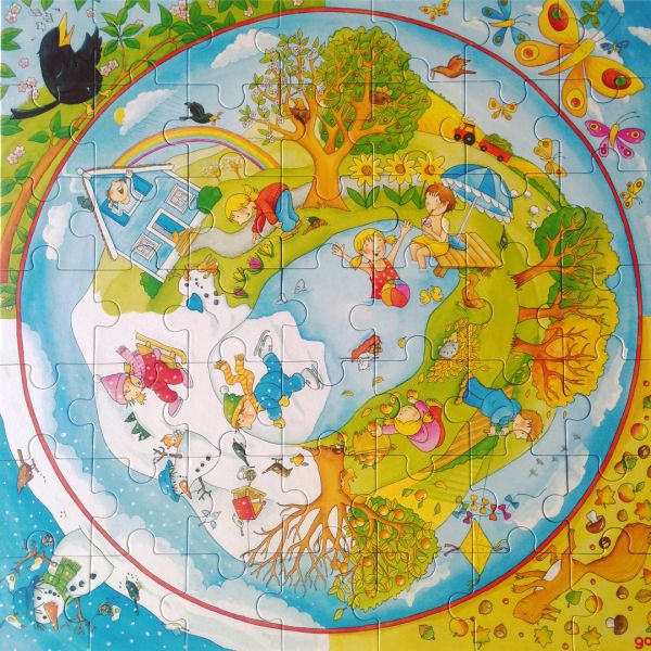 Пазл XXL Времена года Goki