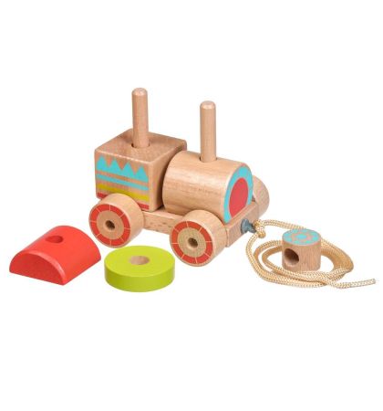 Каталка - пирамидка Паровозик Lucy&Leo