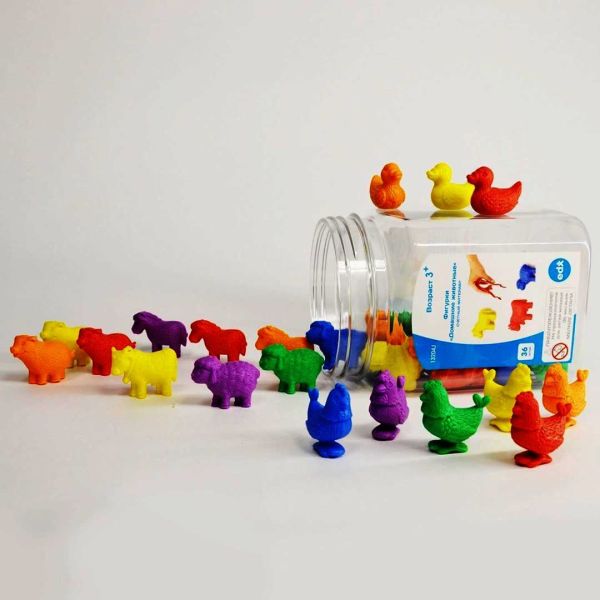 Счетный материал Животные фермы (контейнер) Edx education