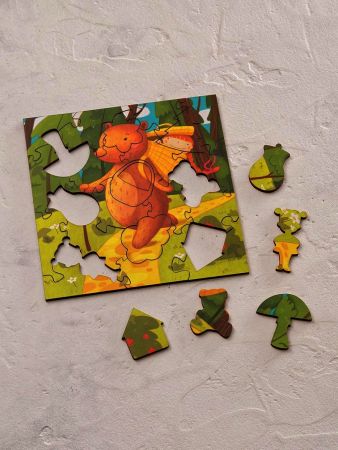 Деревянный пазл "Маша и Медведь" Mr. Puzz