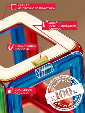 Магнитный конструктор Magformers Neon Led set