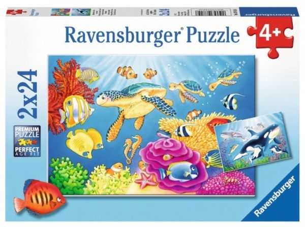 Пазл Ravensburger На глубине моря 2х24 элемента