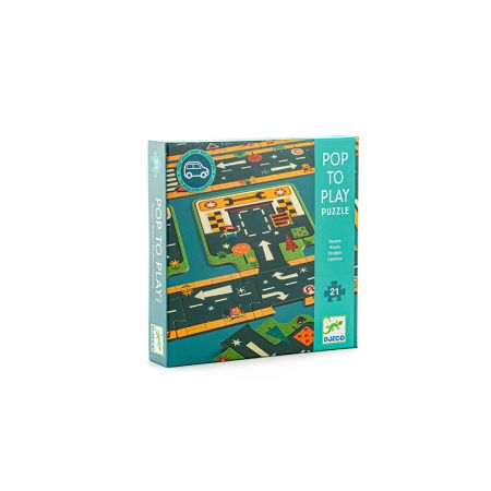 Пазл - гигант Трассы Djeco