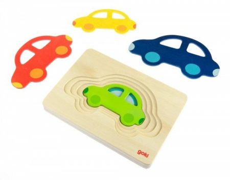 Многослойный пазл Машинки Goki