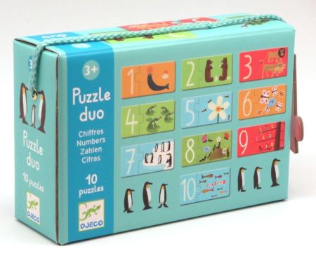 Пазл - дуо Цифры Djeco