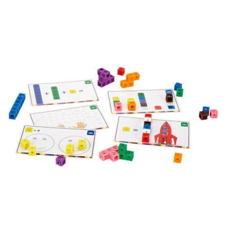 Набор Соединяющиеся кубики Академия математики с карточками Learning Resources