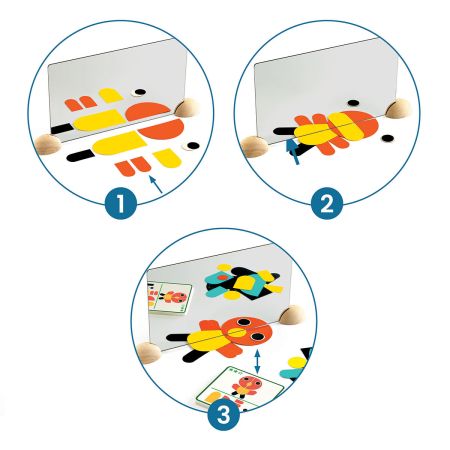 Конструктор Найди отражение. Животные Djeco