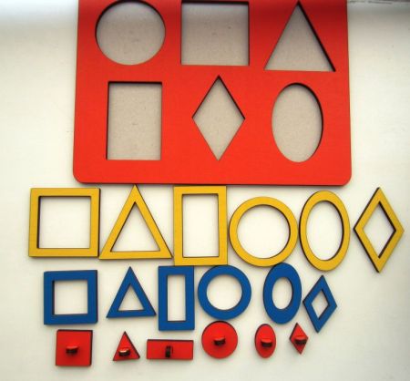 Рамки - вкладыши М. Монтессори "Паутинки" Smile Decor