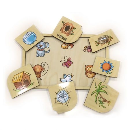 Рамка - вкладыши Кто где живет? ЧудоЧадо