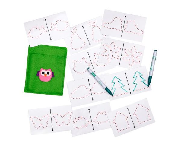 Многоразовые карточки для рисования двумя руками
