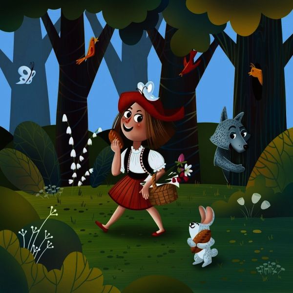 Деревянный пазл "Красная шапочка" Mr. Puzz