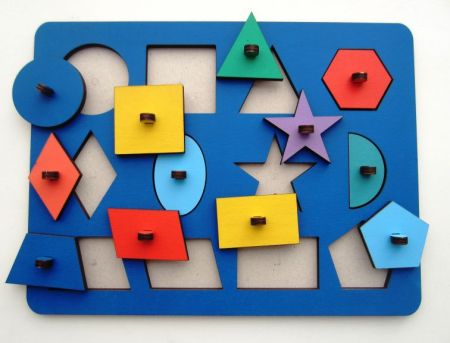 Рамки - вкладыши М. Монтессори "Геометрия" Smile Decor