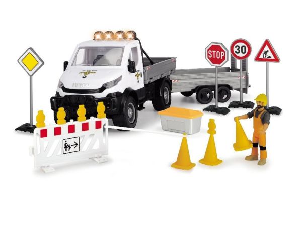 Игровой набор Playlife Ремонт дороги с дорожными знаками Dickie Toys 