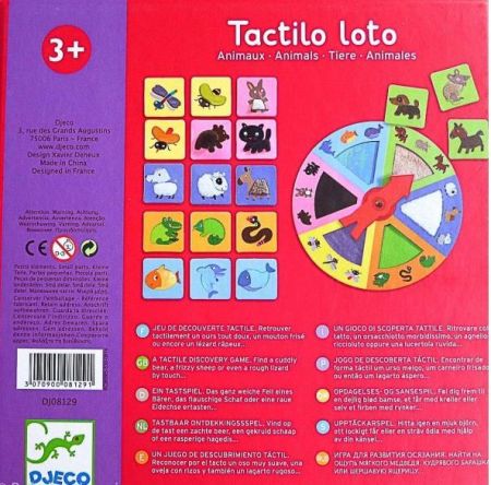 Тактильное лото Животные Djeco