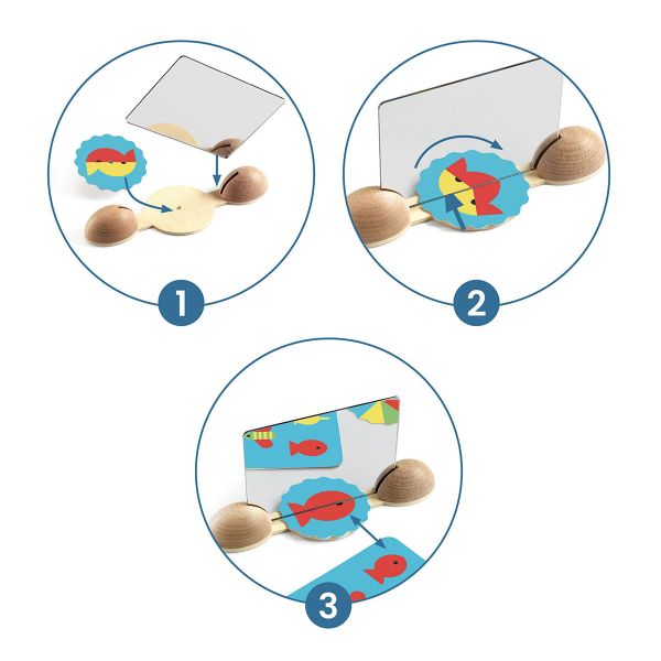 Конструктор Найди отражение. Картинки Djeco