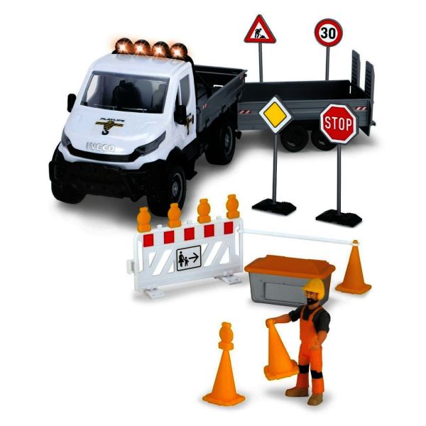 Игровой набор Playlife Ремонт дороги с дорожными знаками Dickie Toys 