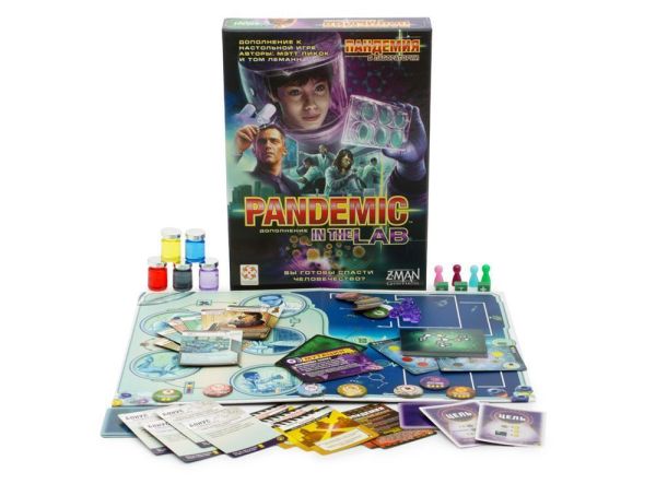 Дополнение для настольной игры Стиль Жизни Пандемия. В лаборатории
