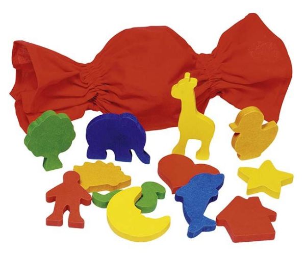 Сенсорная игра Формы в мешке Goki