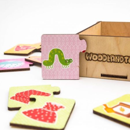 Деревянный пазл Было-стало WoodLandToys