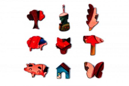 Деревянный пазл Три поросенка Mr. Puzz