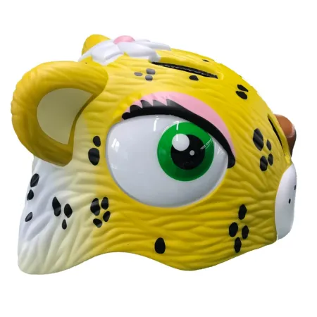 Шлем Leopard Yellow коллекция 2021 (леопард желтый) Crazy Safety