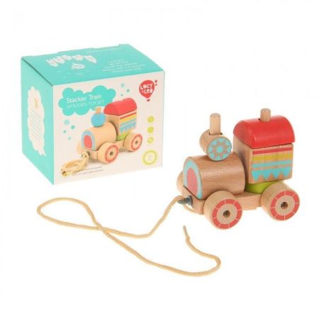 Каталка - пирамидка Паровозик Lucy&Leo