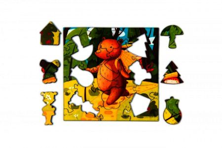 Деревянный пазл "Маша и Медведь" Mr. Puzz