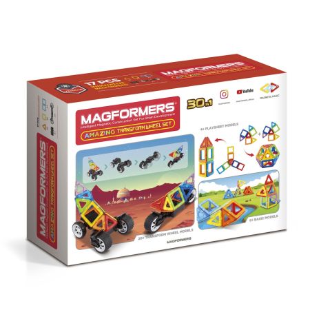 Магнитный конструктор Magformers Amazing Transform Wheel Set