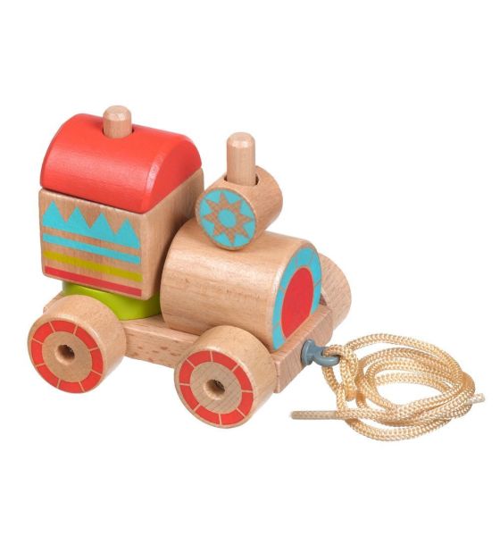 Каталка - пирамидка Паровозик Lucy&Leo Каталка - пирамидка Паровозик Lucy&Leo