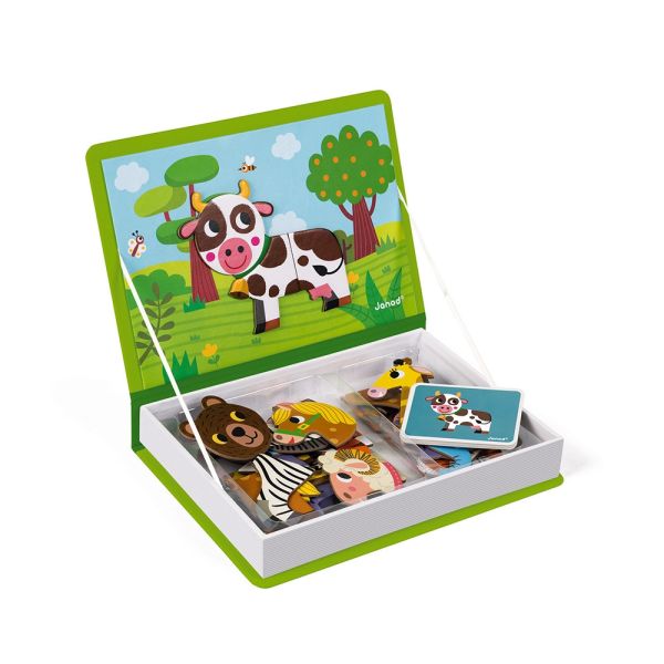 Магнитная книга - игра Животные Janod