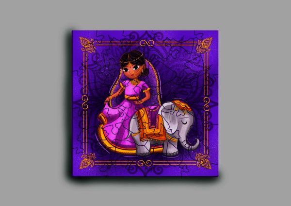 Деревянный пазл "Индийская Принцесса" Mr. Puzz