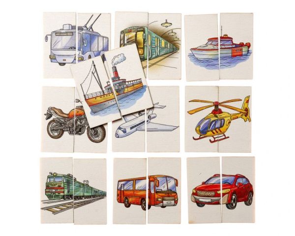 Картинки-половинки Транспорт Smile Decor