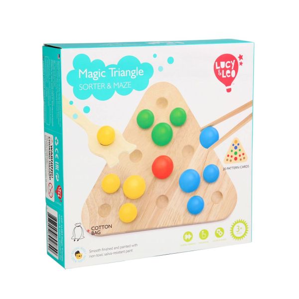 Деревянная игрушка Магический треугольник Lucy&Leo