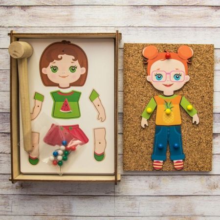 Конструктор гвоздики Веселые Модницы WoodLandToys