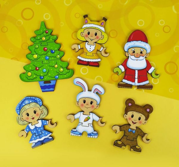 Пазл - конструктор Собери персонажа. Хоровод Smile Decor Пазл - конструктор Собери персонажа. Хоровод Smile Decor