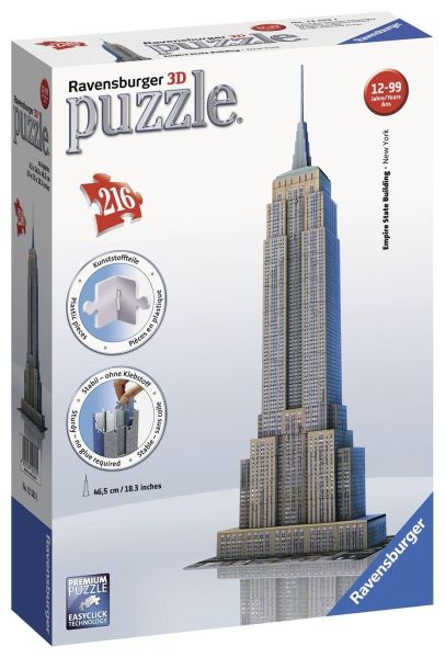 Пазл 3D Ravensburger Эмпайр Стейт Билдинг 216 элементов