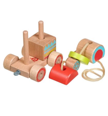 Каталка - пирамидка Паровозик Lucy&Leo