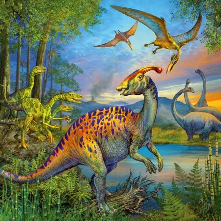 Пазл Ravensburger Динозавры 3х49 элемента
