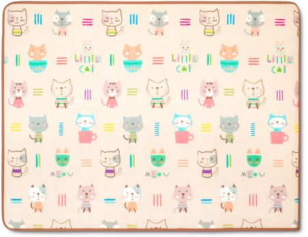 Детский коврик двусторонний Parklon Prime Living Котики и Веселый город, 200x150x1.0 см