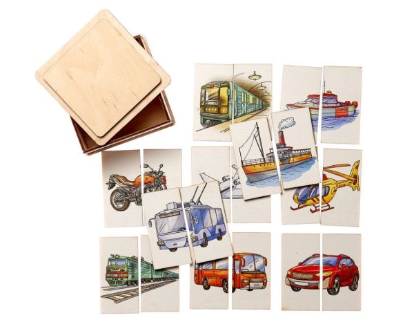 Картинки-половинки Транспорт Smile Decor