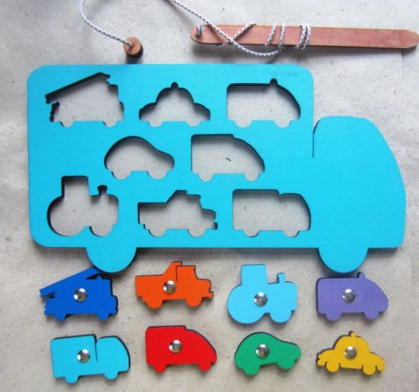 Игра с магнитами Машины Smile Decor