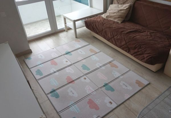 Коврик детский складной Parklon Sillky Portable Облачка 200x140x1 см