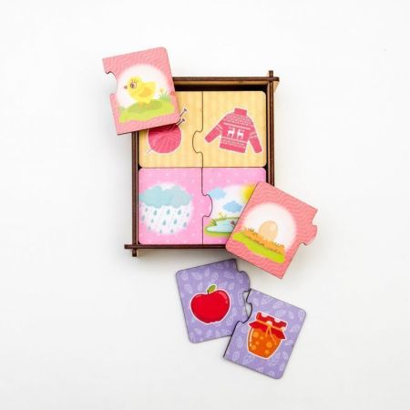 Деревянный пазл Было-стало WoodLandToys